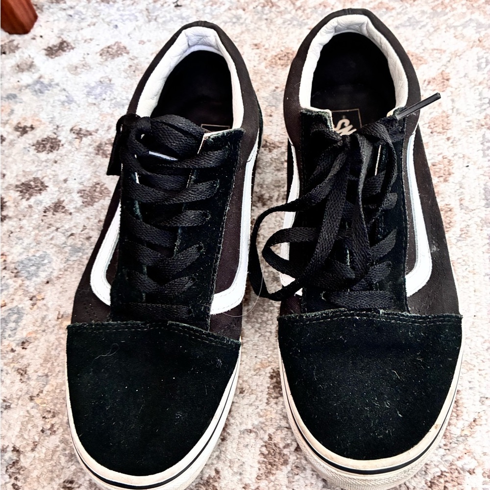 Vans  Black Low-Top Skate Sneakers